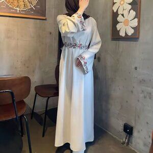 Floral Embroidery Abaya